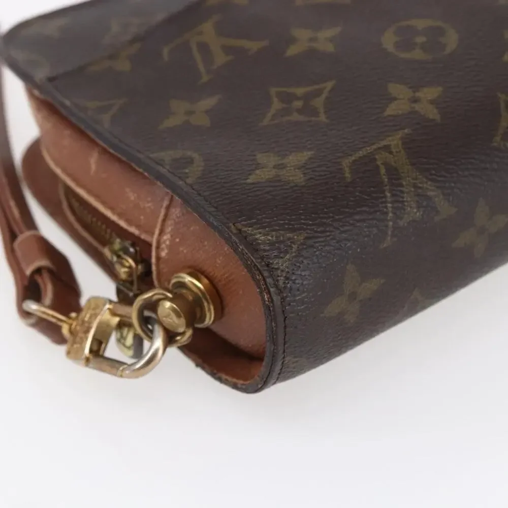 Louis Vuitton Monogram Orsay Clutch Bag Brown